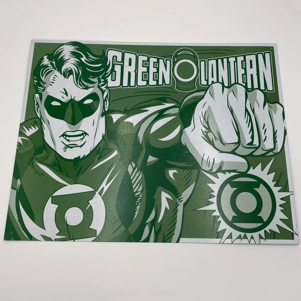 DC Comics Green Lantern Tin Metal Sign Wall Decor Man‎ Cave Art